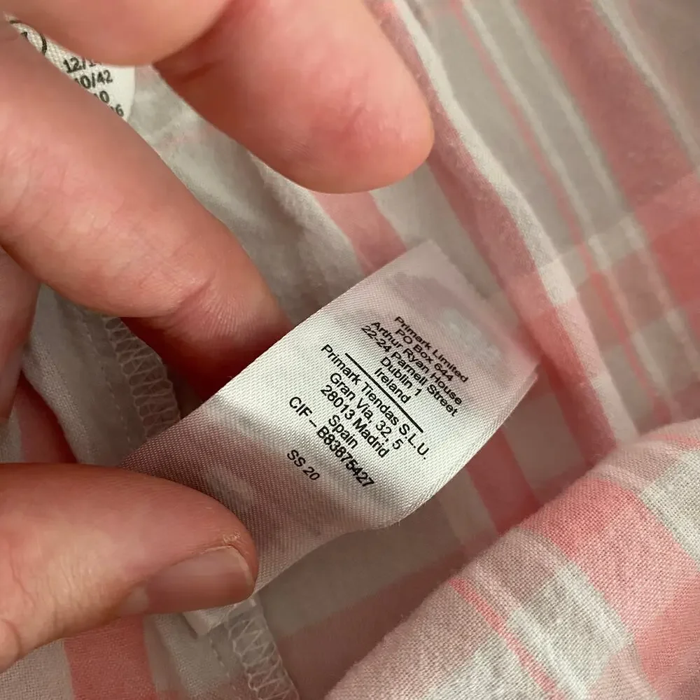 Love to Lounge Women's PJ Shorts size M Pink Gray Plaid - Picture 3 of 16